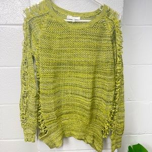 IRO Open Knit Lime Green Sweater